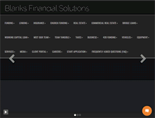 Tablet Screenshot of blanksfinancialsolutions.com